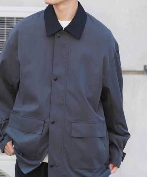 ITEMS URBANRESEARCH(アイテムズ アーバンリサーチ)の「襟配色 ハンティングジャケット(その他アウター・メンズ・ベージュ/チャコールグレー/カーキ・MEDIUM/LARGE)」の10枚目の写真