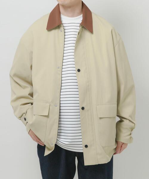 ITEMS URBANRESEARCH(アイテムズ アーバンリサーチ)の「襟配色 ハンティングジャケット(その他アウター・メンズ・ベージュ/チャコールグレー/カーキ・MEDIUM/LARGE)」の20枚目の写真