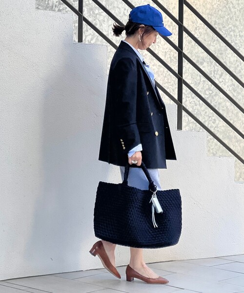 NOLLEY’S(ノーリーズ)の「メッシュトートLL(トートバッグ・レディース・ネイビー/ブラウン系その他/ブラック・FREE)」の7枚目の写真