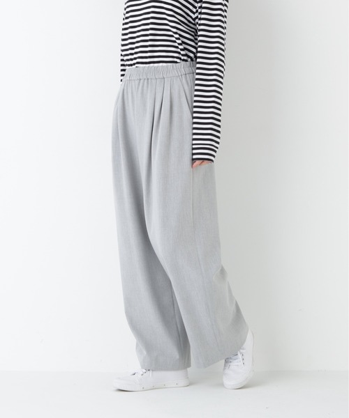 human woman(ヒューマンウーマン)の「裏起毛ワイドパンツ(その他パンツ・レディース・グレー系その他/グレー・MEDIUM/SMALL)」の8枚目の写真
