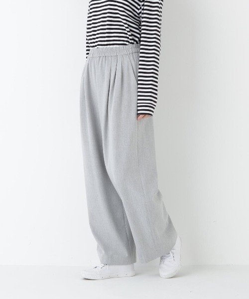 human woman(ヒューマンウーマン)の「裏起毛ワイドパンツ(その他パンツ・レディース・グレー系その他/グレー・MEDIUM/SMALL)」の9枚目の写真