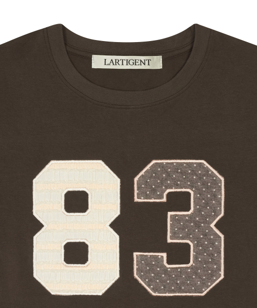 LARTIGENT(ラーティゼン)の「L20 83 PATCH LONG SLEEVE(BROWN)(Tシャツ/カットソー・レディース・その他・FREE)」の3枚目の写真