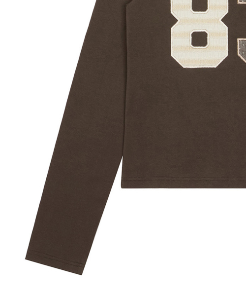 LARTIGENT(ラーティゼン)の「L20 83 PATCH LONG SLEEVE(BROWN)(Tシャツ/カットソー・レディース・その他・FREE)」の4枚目の写真