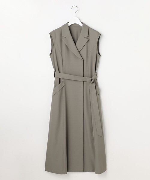 ANY SIS（エニィスィス）の「【2WAY】テーラードジレ ワンピース（ワンピース・レディース・黄土色系/カーキ系・SMALL/MEDIUM/LARGE）」の2枚目の写真