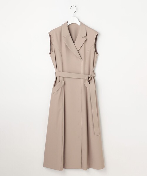ANY SIS（エニィスィス）の「【2WAY】テーラードジレ ワンピース（ワンピース・レディース・黄土色系/カーキ系・SMALL/MEDIUM/LARGE）」の4枚目の写真