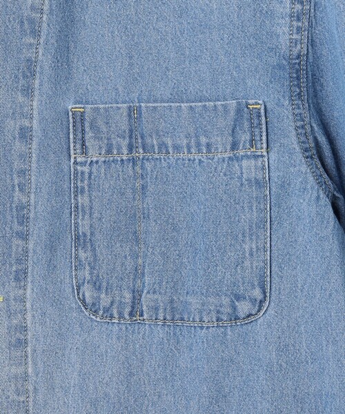J.PRESS YORK STREET(ジェイプレスヨークストリート)の「【UNISEX】ライトオンス デニムカバーオール(デニムジャケット・メンズ・ダルブルー系/ネイビー系・SMALL/MEDIUM/LARGE)」の6枚目の写真
