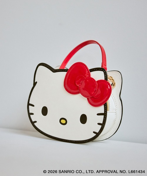 ROPE' PICNIC（ロペピクニック）の「【ROPE' PICNIC×ハローキティ】2WAYストラップ付きミニショルダーバッグ（ショルダーバッグ・レディース・ブラック/レッド・FREE）」の2枚目の写真