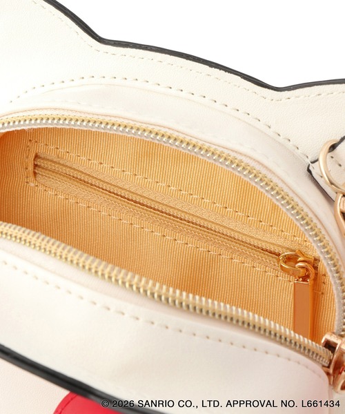 ROPE' PICNIC（ロペピクニック）の「【ROPE' PICNIC×ハローキティ】2WAYストラップ付きミニショルダーバッグ（ショルダーバッグ・レディース・ブラック/レッド・FREE）」の8枚目の写真