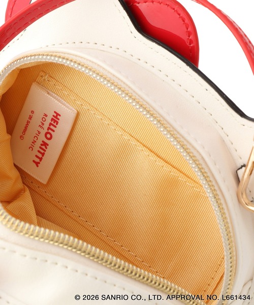 ROPE' PICNIC（ロペピクニック）の「【ROPE' PICNIC×ハローキティ】2WAYストラップ付きミニショルダーバッグ（ショルダーバッグ・レディース・ブラック/レッド・FREE）」の9枚目の写真