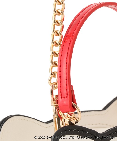 ROPE' PICNIC（ロペピクニック）の「【ROPE' PICNIC×ハローキティ】2WAYストラップ付きミニショルダーバッグ（ショルダーバッグ・レディース・ブラック/レッド・FREE）」の10枚目の写真