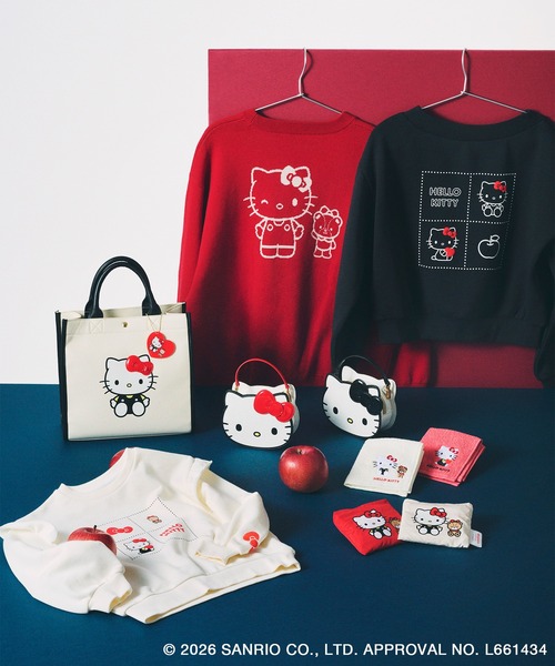 ROPE' PICNIC（ロペピクニック）の「【ROPE' PICNIC×ハローキティ】2WAYストラップ付きミニショルダーバッグ（ショルダーバッグ・レディース・ブラック/レッド・FREE）」の3枚目の写真