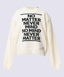 【MIHARAYASUHIRO/ミハラヤスヒロ】LETTERED KNIT PULLOVER