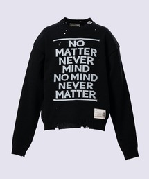 【MIHARAYASUHIRO/ミハラヤスヒロ】LETTERED KNIT PULLOVER
