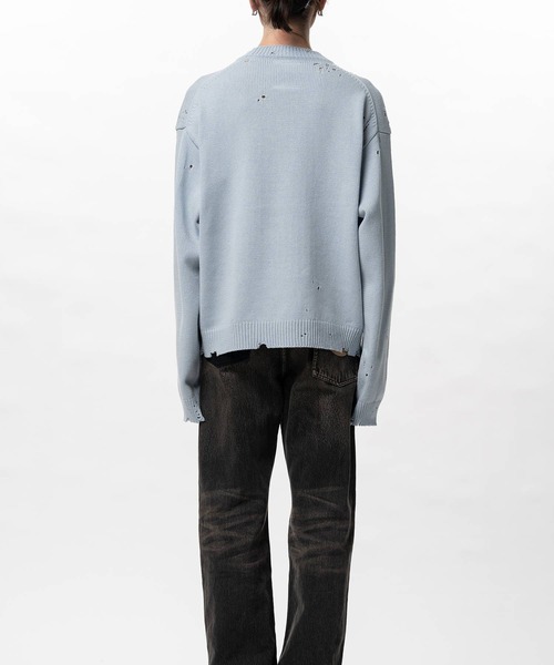 Maison MIHARA YASUHIRO（メゾンミハラヤスヒロ）の「【MIHARAYASUHIRO/ミハラヤスヒロ】LETTERED KNIT PULLOVER（ニット/セーター・メンズ・ブラック/ブルー/ホワイト・44/48/46）」の13枚目の写真