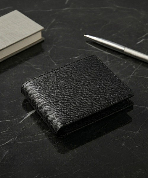 サフィアーノレザー型押し加工二つ折り財布（財布）｜GAZIL（ガジル
