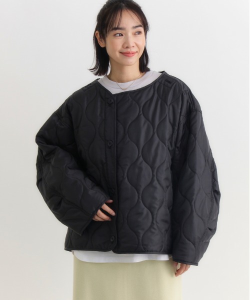 Right-on（ライトオン）の「【HONEYSUCKLE ROSE】モッズショートコート (ライナー取り外し / オーバーサイズ / ヴィンテージフェード)（モッズコート・レディース・ブラック/カーキブラウン・S/M/L）」の16枚目の写真