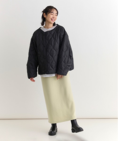 Right-on（ライトオン）の「【HONEYSUCKLE ROSE】モッズショートコート (ライナー取り外し / オーバーサイズ / ヴィンテージフェード)（モッズコート・レディース・ブラック/カーキブラウン・S/M/L）」の18枚目の写真