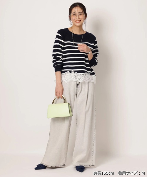 裾刺繡レースニット（ニット/セーター）｜Arpege story