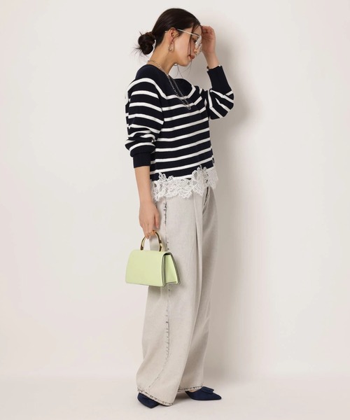 裾刺繡レースニット（ニット/セーター）｜Arpege story