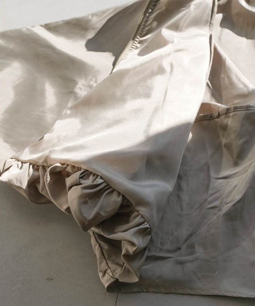 aquagarage（アクアガレージ）の「サテンドルマンブルゾン（その他アウター・レディース・アイボリー/カーキ/ブラック・M）」の15枚目の写真
