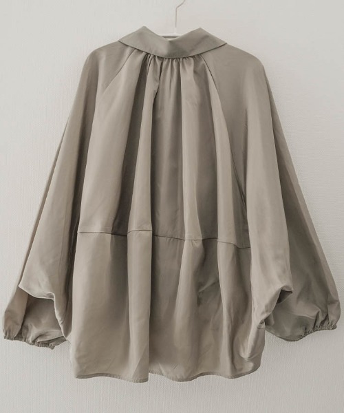aquagarage（アクアガレージ）の「サテンドルマンブルゾン（その他アウター・レディース・アイボリー/カーキ/ブラック・M）」の17枚目の写真