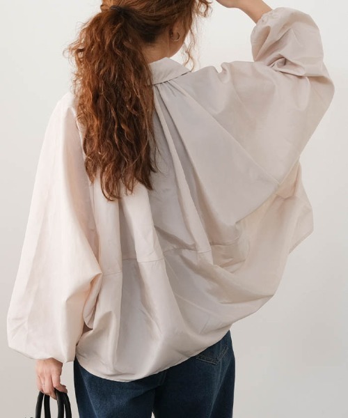 aquagarage（アクアガレージ）の「サテンドルマンブルゾン（その他アウター・レディース・アイボリー/カーキ/ブラック・M）」の5枚目の写真
