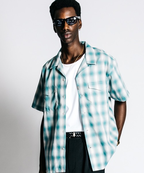 CRIMIE(クライミー)の「SUMMER OMBRE CHECK SHIRT(シャツ/ブラウス・メンズ・グリーン・M/L/XL/XXL)」の1枚目の写真