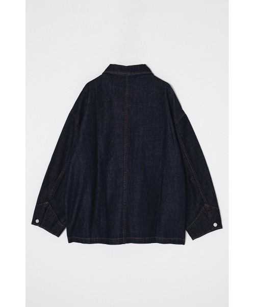 MOUSSY(マウジー)の「【26年SS新作】TENCEL(TM) DENIM カバーオール(デニムジャケット・レディース・ブルー/ワンウォッシュ・FREE)」の5枚目の写真