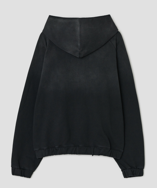 TYPESERVICE（タイプサービス）の「Hotfix Washed Raglan Zip Hoodie [Black]（パーカー・レディース・その他・FREE）」の3枚目の写真