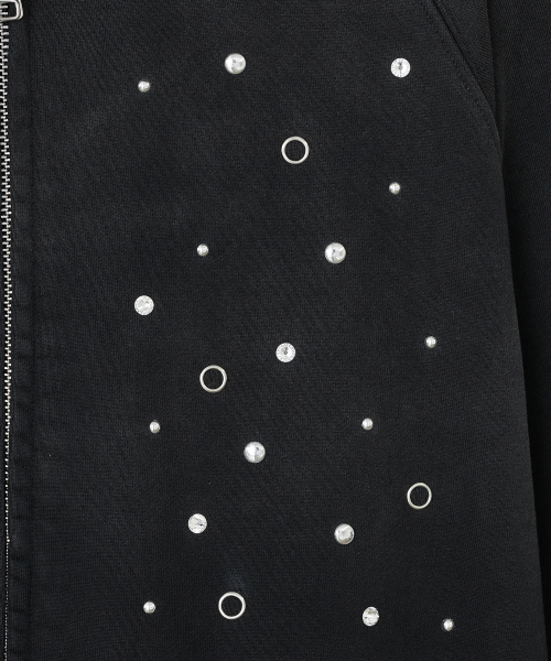 TYPESERVICE（タイプサービス）の「Hotfix Washed Raglan Zip Hoodie [Black]（パーカー・レディース・その他・FREE）」の5枚目の写真