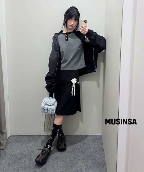 TYPESERVICE（タイプサービス）の「Hotfix Washed Raglan Zip Hoodie [Black]（パーカー・レディース・その他・FREE）」の12枚目の写真