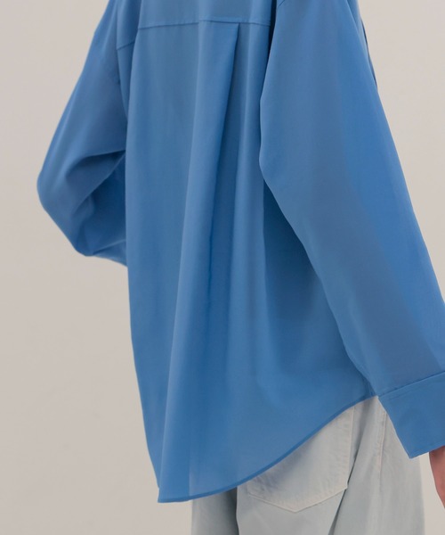 DRESSLAVE（ドレスレイブ）の「sheer gas voile shirt(シアーガスボイルシャツ)（シャツ/ブラウス・レディース・ホワイト/ブルー・38）」の10枚目の写真
