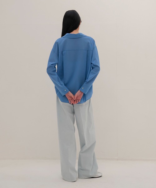 DRESSLAVE（ドレスレイブ）の「sheer gas voile shirt(シアーガスボイルシャツ)（シャツ/ブラウス・レディース・ホワイト/ブルー・38）」の14枚目の写真