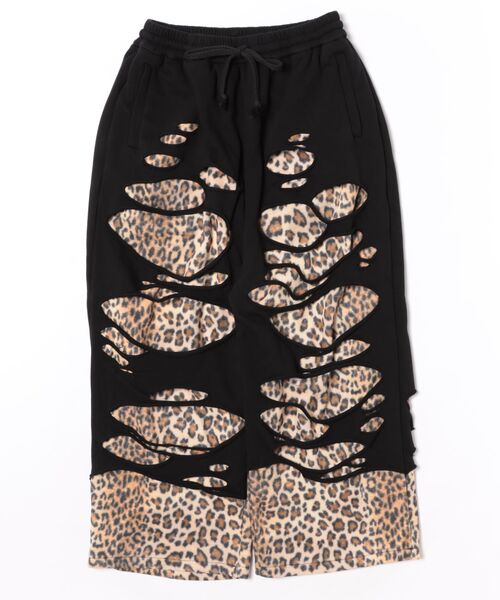L.H.P(エルエイチピー)の「CFIERCE/フィアス/LEOPARD DESTROYED(スウェットパンツ・レディース・ブラック・S)」の6枚目の写真