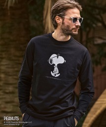 1PIU1UGUALE3 RELAX(ウノピゥウノウグァーレトレ リラックス)【スヌーピー】ジョー・クールロングTシャツ