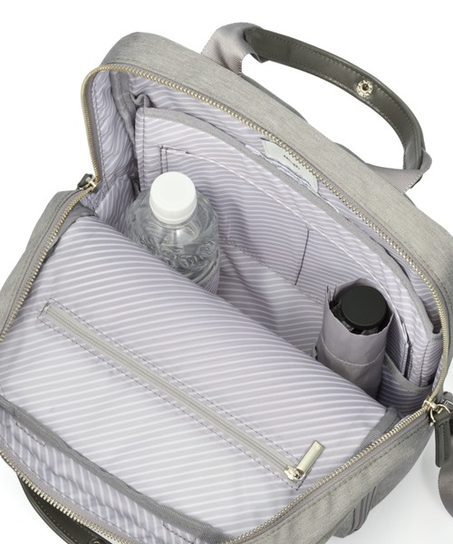 ace.（エース）の「ビジネスリュック フィッテムヘザー 12L A4サイズ 13.3インチPC メランジ素材 20111（ビジネスバッグ・レディース・ブラック/グレー・FREE）」の6枚目の写真