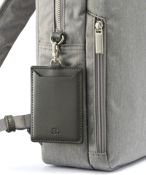 ace.（エース）の「ビジネスリュック フィッテムヘザー 12L A4サイズ 13.3インチPC メランジ素材 20111（ビジネスバッグ・レディース・ブラック/グレー・FREE）」の8枚目の写真