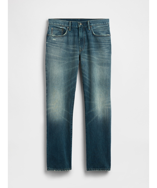 GAP(ギャップ)の「リラックスフィット ストレートデニム(デニムパンツ・メンズ・インディゴブルー・36W 32L/34W 32L/33W 32L/32W 32L/32W 30L/31W 32L/31W 30L/30W 30L/29W 30L/28W 30L)」の3枚目の写真