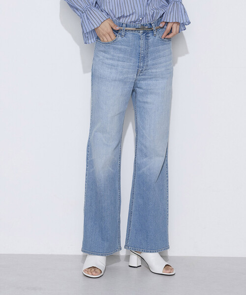 K.T KIYOKO TAKASE（キヨコタカセ）の「9オンスライトストレッチ ブーツカットデニム（デニムパンツ・レディース・ワンウォッシュ/グレー/インディゴブルー・7号/11号/9号）」の2枚目の写真