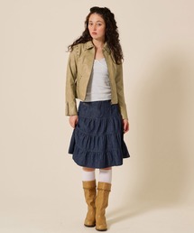 TINA：JOJUN（ティーナジョジュン）の「ティアード ミディ丈 フレアスカート TINA：JOJUN（スカート）」