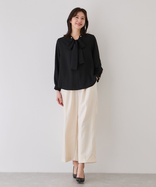 Jayro(ジャイロ)の「取り外しタイ付きブラウス(シャツ/ブラウス・レディース・ブラック/ホワイト系その他2・M)」の7枚目の写真