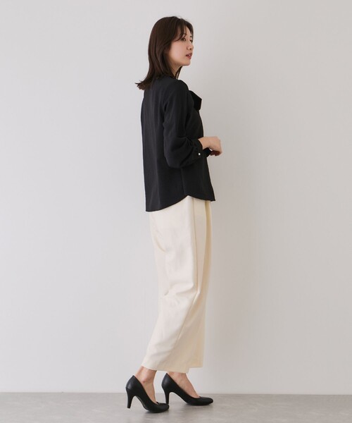 Jayro(ジャイロ)の「取り外しタイ付きブラウス(シャツ/ブラウス・レディース・ブラック/ホワイト系その他2・M)」の8枚目の写真