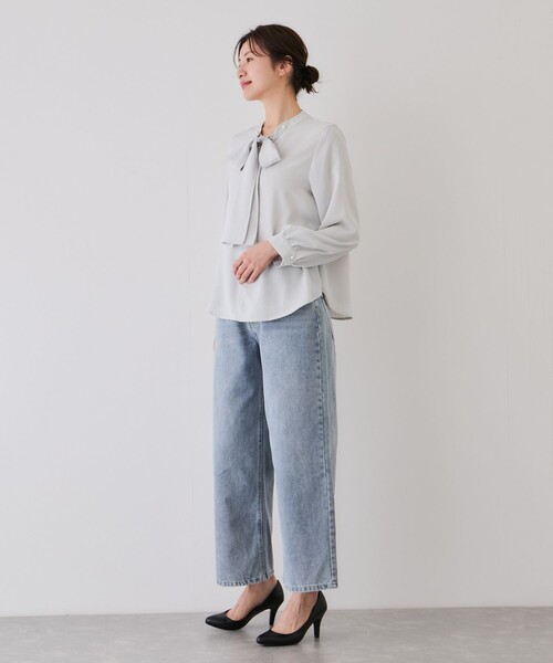 Jayro(ジャイロ)の「取り外しタイ付きブラウス(シャツ/ブラウス・レディース・ブラック/ホワイト系その他2・M)」の15枚目の写真