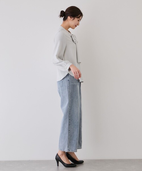Jayro(ジャイロ)の「取り外しタイ付きブラウス(シャツ/ブラウス・レディース・ブラック/ホワイト系その他2・M)」の16枚目の写真
