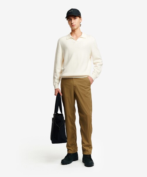 AIGLE(エーグル)の「ロングスリーブ プルオーバー スキッパーネックポロニットシャツ(ニット/セーター・メンズ・ホワイト/ベージュ・XL/S/L/M/XS)」の10枚目の写真