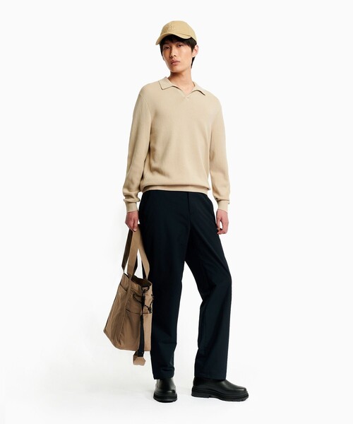AIGLE(エーグル)の「ロングスリーブ プルオーバー スキッパーネックポロニットシャツ(ニット/セーター・メンズ・ホワイト/ベージュ・XL/S/L/M/XS)」の11枚目の写真