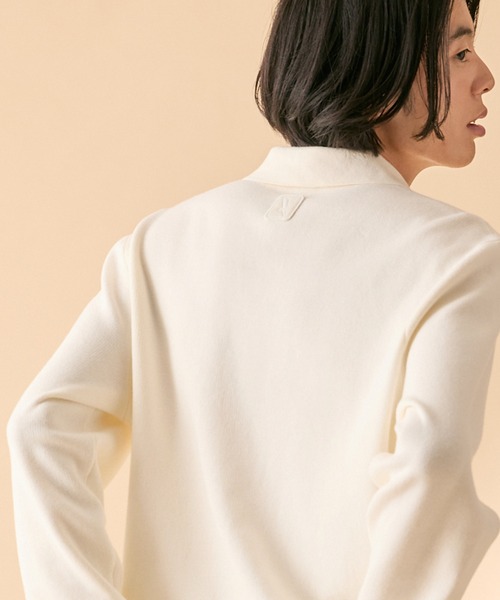 AIGLE(エーグル)の「ロングスリーブ プルオーバー スキッパーネックポロニットシャツ(ニット/セーター・メンズ・ホワイト/ベージュ・XL/S/L/M/XS)」の6枚目の写真