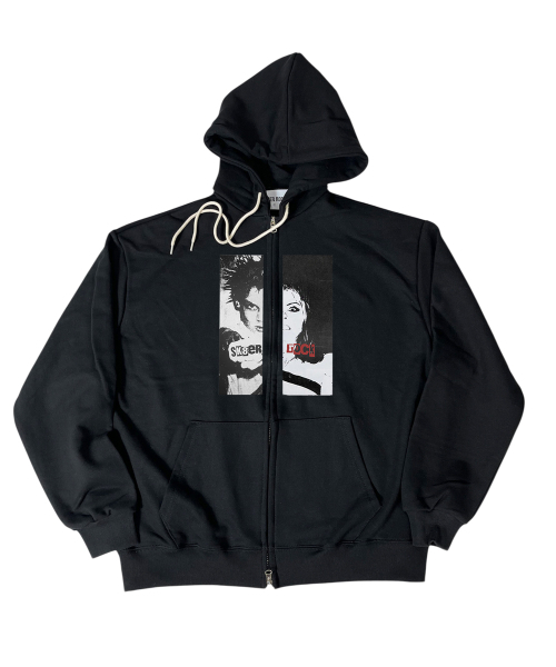 Boy Or Girl Sweat Hood Zip-Up (black)