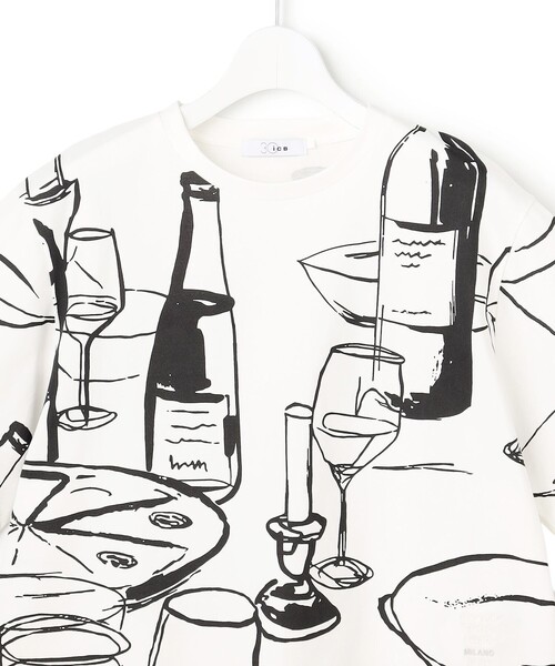 ICB（アイシービー）の「MILANO プリントTシャツ（Tシャツ/カットソー・レディース・アイボリー系8・X-SMALL/SMALL/MEDIUM）」の5枚目の写真