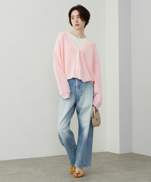 Lee(リー)の「Lee/リー ニットカーディガン(ニット/セーター・レディース・ピンク/ネイビー・MEDIUM/LARGE)」の11枚目の写真